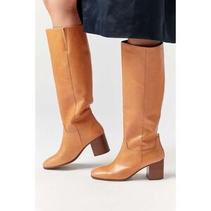 Vagabond‎ Nicole knee-high boots size 41 / US 11 butterscotch leather block heel